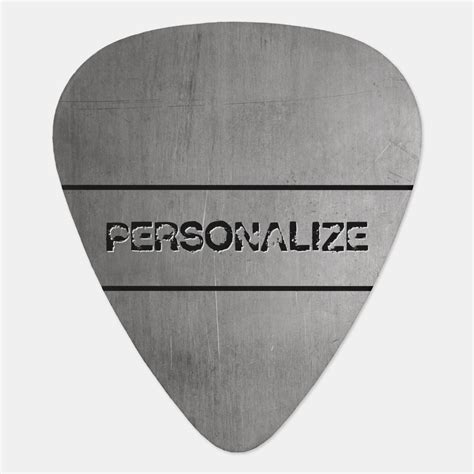 Brushed Metal Texture Guitar Pick | Zazzle