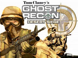 Tom Clancy's Ghost Recon: Desert Siege (2002) Windows box cover art - MobyGames