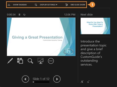 Presenter View in PowerPoint | CustomGuide