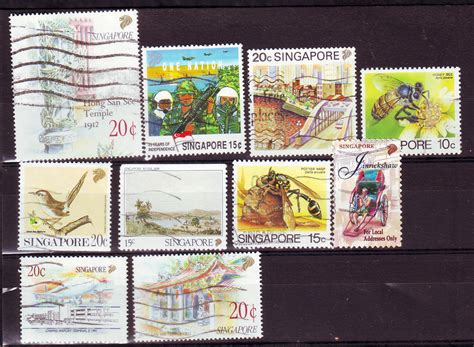 Singapore Postage All different large & Medium Thematic stamps #wa1 – Stampwala