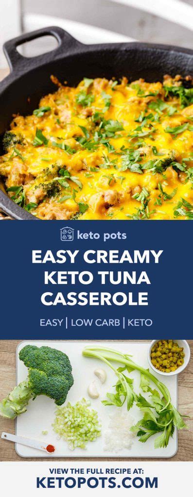 Easy Creamy Keto Tuna Casserole (Family Favorite) - Keto Pots