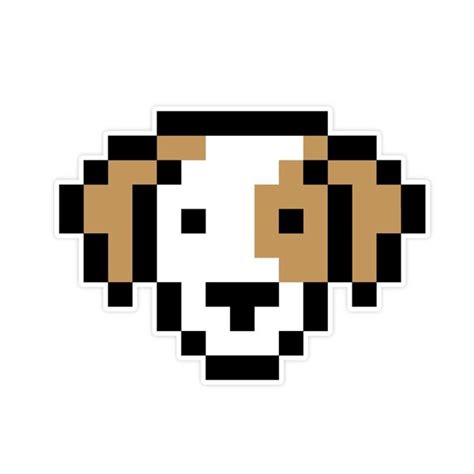 Dog | Pixel art pattern, Pixel art, Perler bead art