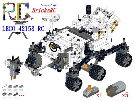 [Instructions] Motorize LEGO 42158 NASA Mars Rover Perseverance