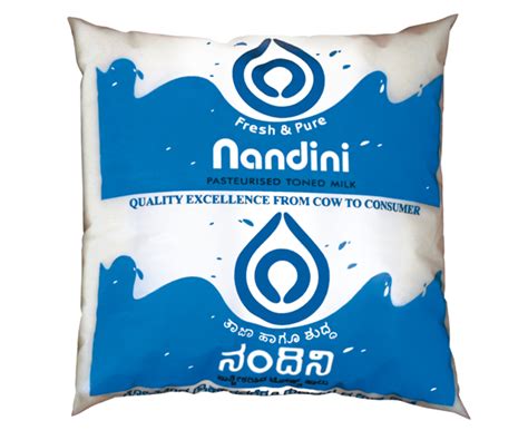 Nandini Pasteurized Toned Milk - The Mandya District Co-operative Milk ...