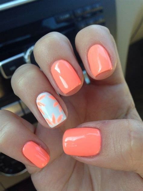 90+ bright neon nails to try this summer 47 | Cute gel nails, Coral ...