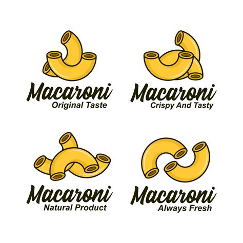 Macaroni traditional food design logo collection 22715404 Vector Art at ...