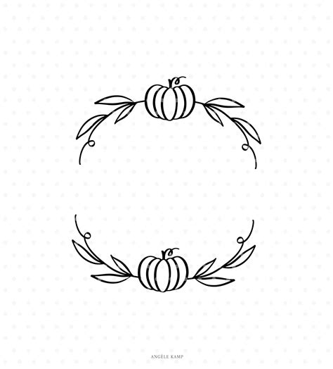 Pumpkin Leaves Wreath SVG Cutfile Thanksgiving Autumn Clipart - Etsy