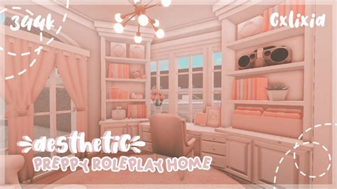 Bloxburg | Preppy Aesthetic 🌷 Roleplay Home Interior Part 2 | House Build | 344k - YouTube