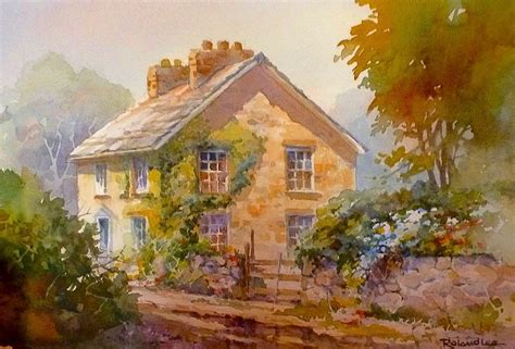 Roland Lee Travel Sketchbook: Painting stone buildings and fences in watercolor - description of ...