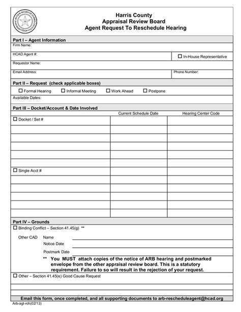 Fill - Free fillable Harris County Appraisal District PDF forms