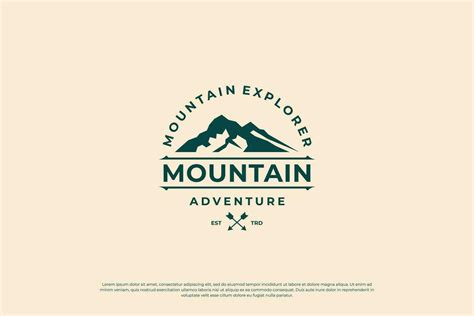 mountain adventure logo design template. 36163180 Vector Art at Vecteezy