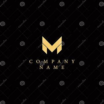 Minimal Letter M Logo Design Stock Illustration - Illustration of font ...