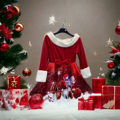 Set of 6: “Stitch Angel” Christmas dress