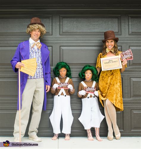 Willy Wonka's Oompa Loompas and the GOLDEN Ticket Costume