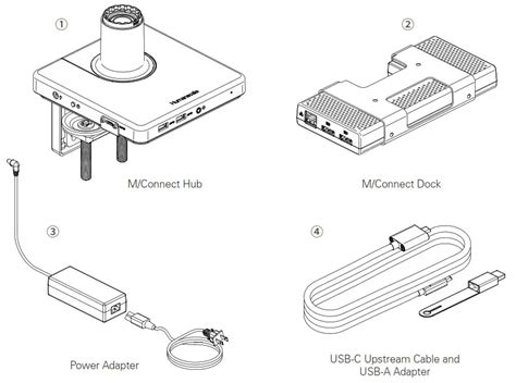 Humanscale GT-NPD-AI-4883-001-R01 M Connect 2 USB-C and Monitor Docking Station Instruction Manual