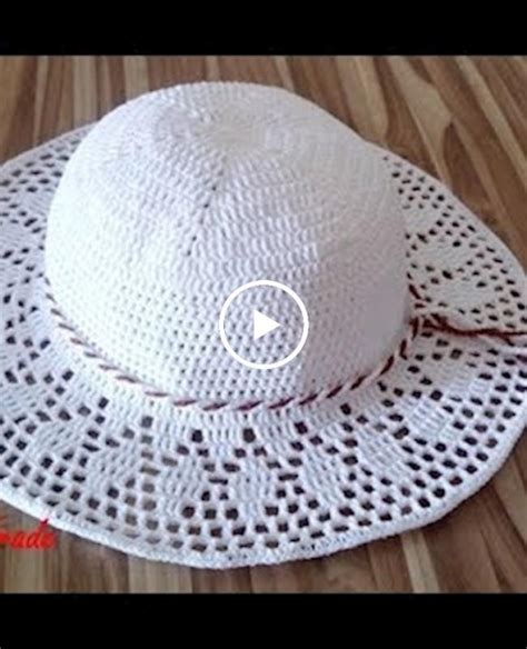 Crochet beach hat