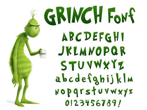 Grinch Font SVG Cricut, Grinch Font OTF, Grinched letters SVG, Grinched ...