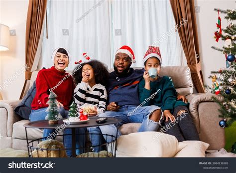 African American Family Christmas Theme Happy Stock Photo 2084239285 ...