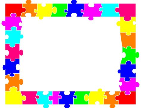 Puzzle Border Free - ClipArt Best