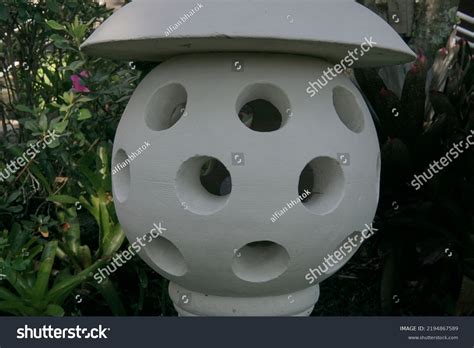 Garden Lanterns Made Stone White Stone Stock Photo 2194867589 | Shutterstock