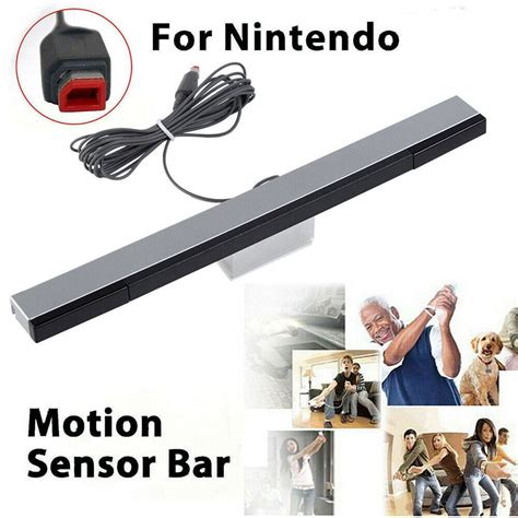 Sensor Bar for Wii and Wii U, Replacement Wired Infrared Ray Sensor Bar ...