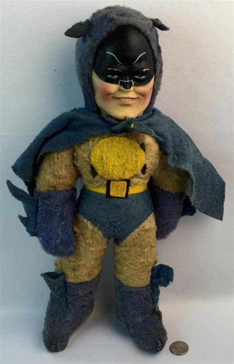 Lot - RARE Vintage 1966 Commonwealth Toys Doll Co. Batman w/ Rubber ...