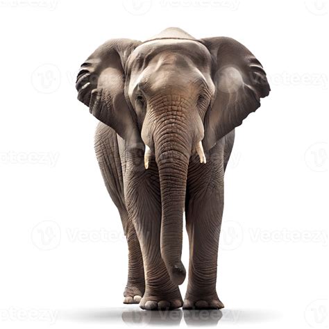 straight face of elephant on transparent background 17297040 PNG