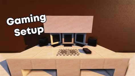 Minecraft: Gaming Setup Build Tutorial - YouTube