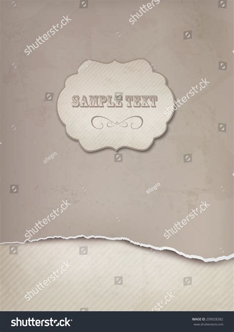 Vintage Background Ripped Old Paper Vector Stock Vector (Royalty Free ...