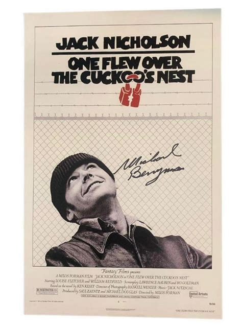 Michael Berryman One Flew Over the Cuckoo's Nest Autographed Poster ...