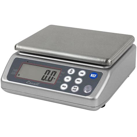 San Jamar / Escali SCDG33WD 33 lb. Water Resistant Digital Portion Control Kitchen Scale