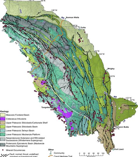 Mackenzie Mountains Map