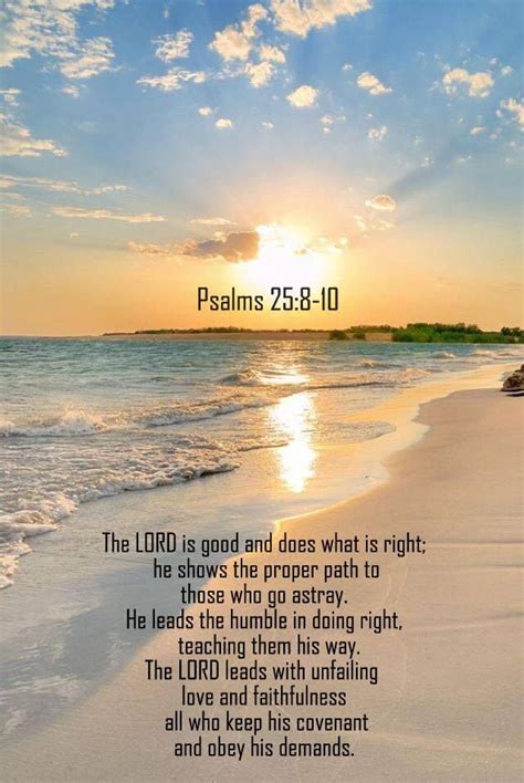 Psalms 25:8-10 nlt | Christian spiritual quotes, Attributes of god ...