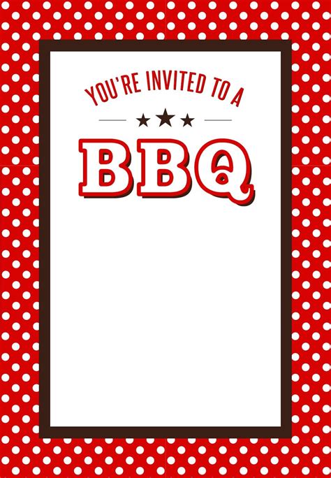 Free Printable Cookout Invitations | Free Printable