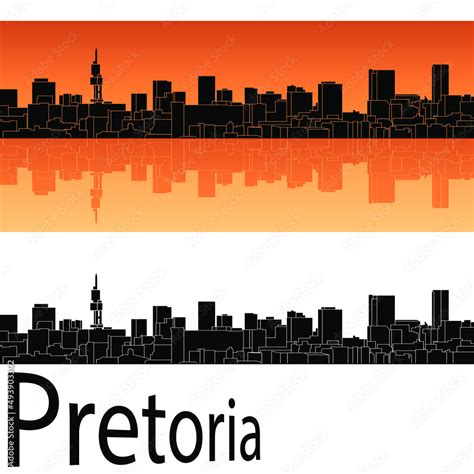 skyline in ai format of the city of pretoria Stock Vector | Adobe Stock