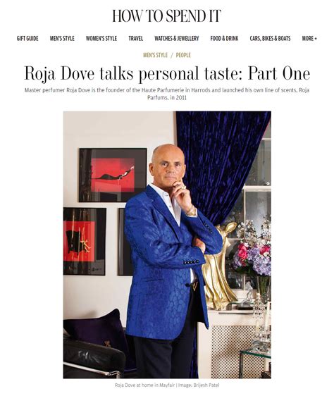 Roja Dove talks personal taste Part One — Beatrice Aidin