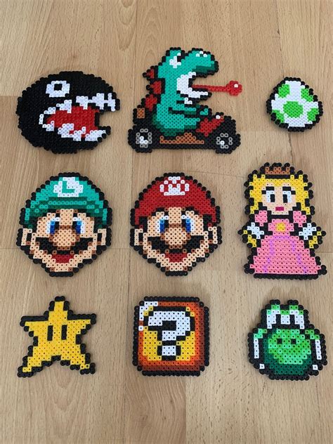 Hama Bead / Star / Mario / Supermario / Character | Etsy