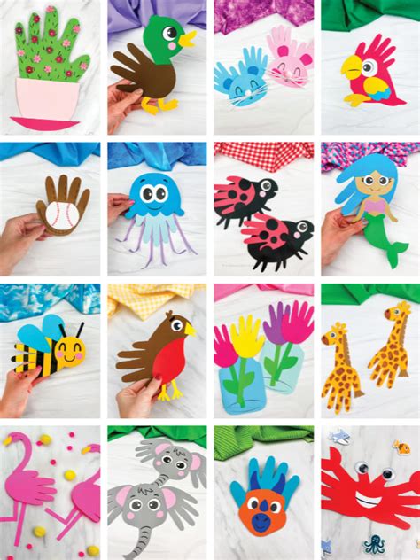 Handprint Animals For Preschool