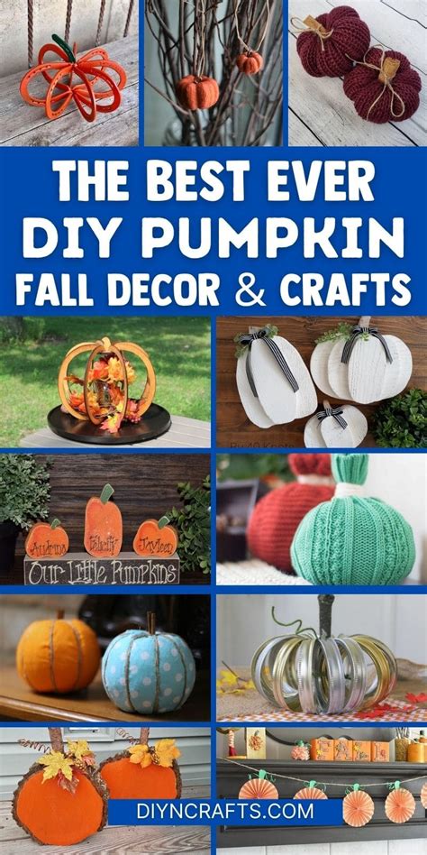 55+ Unique Pumpkin Crafts for Fall Decorating You Can DIY - DIY & Crafts