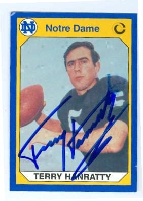 Terry Hanratty autographed Football Card (Notre Dame Fighting Irish ...