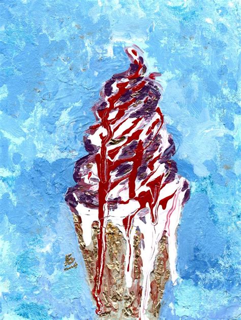 Melting ice cream Painting by Anna Berkova | Saatchi Art