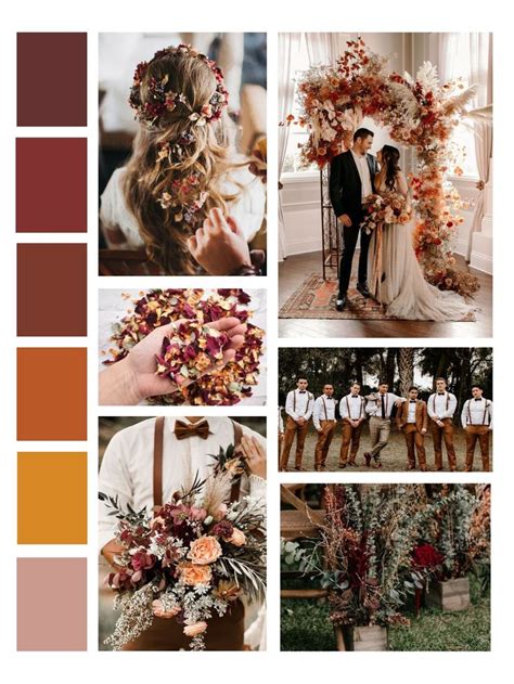 Autumn Wedding Palette - Here Comes the Bride | Fall wedding color palette, Fall wedding color ...