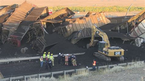 Truck driver killed in train derailment on I-25 north of Pueblo | 9news.com