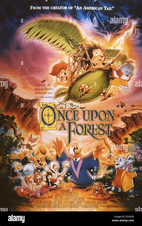 ONCE UPON A FOREST, US poster, from left: Abigail, Russell, Edgar, 1993. TM and Copyright ©20th ...