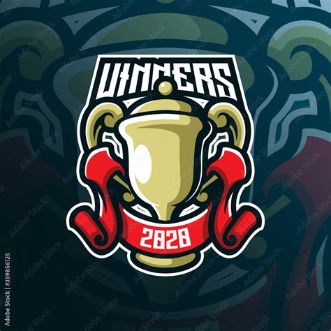 winner mascot logo design vector with modern illustration concept style ...