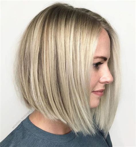 Ash Blonde A-Line #bob with Textured Ends | Haircuts for fine hair, Bobs for thin hair, Bob ...