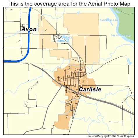 Aerial Photography Map of Carlisle, IA Iowa