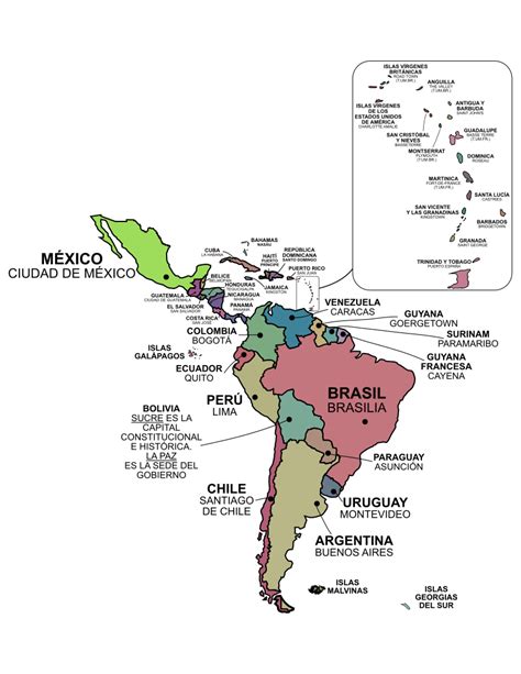 mapa de américa con nombres para imprimir | My XXX Hot Girl