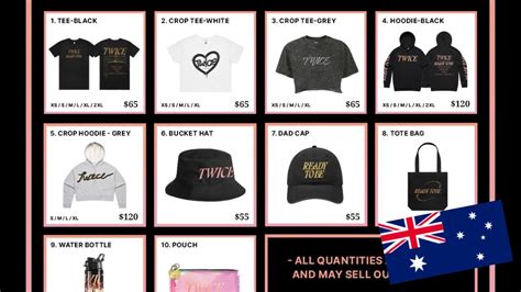 TWICE 5th World Tour "Ready To Be" In Australia Merchandise - YouTube