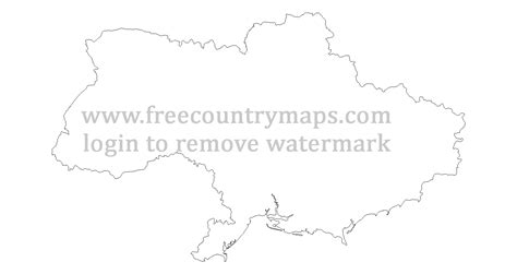 Outline maps of Ukraine : Vector and gif map for YouTube